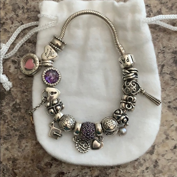 Pandora Heart Lock and Key Charm - Picture 6 of 6